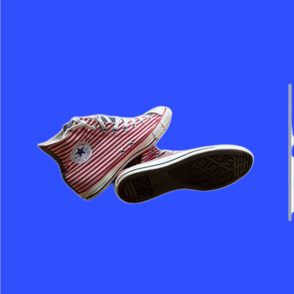 Converse America Allstar red white and blue stars and stripes sneakers. Unisex.